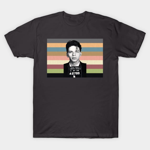 Celebrity Mug Shot: Frank Sinatra Edition T-Shirt by Xanaduriffic